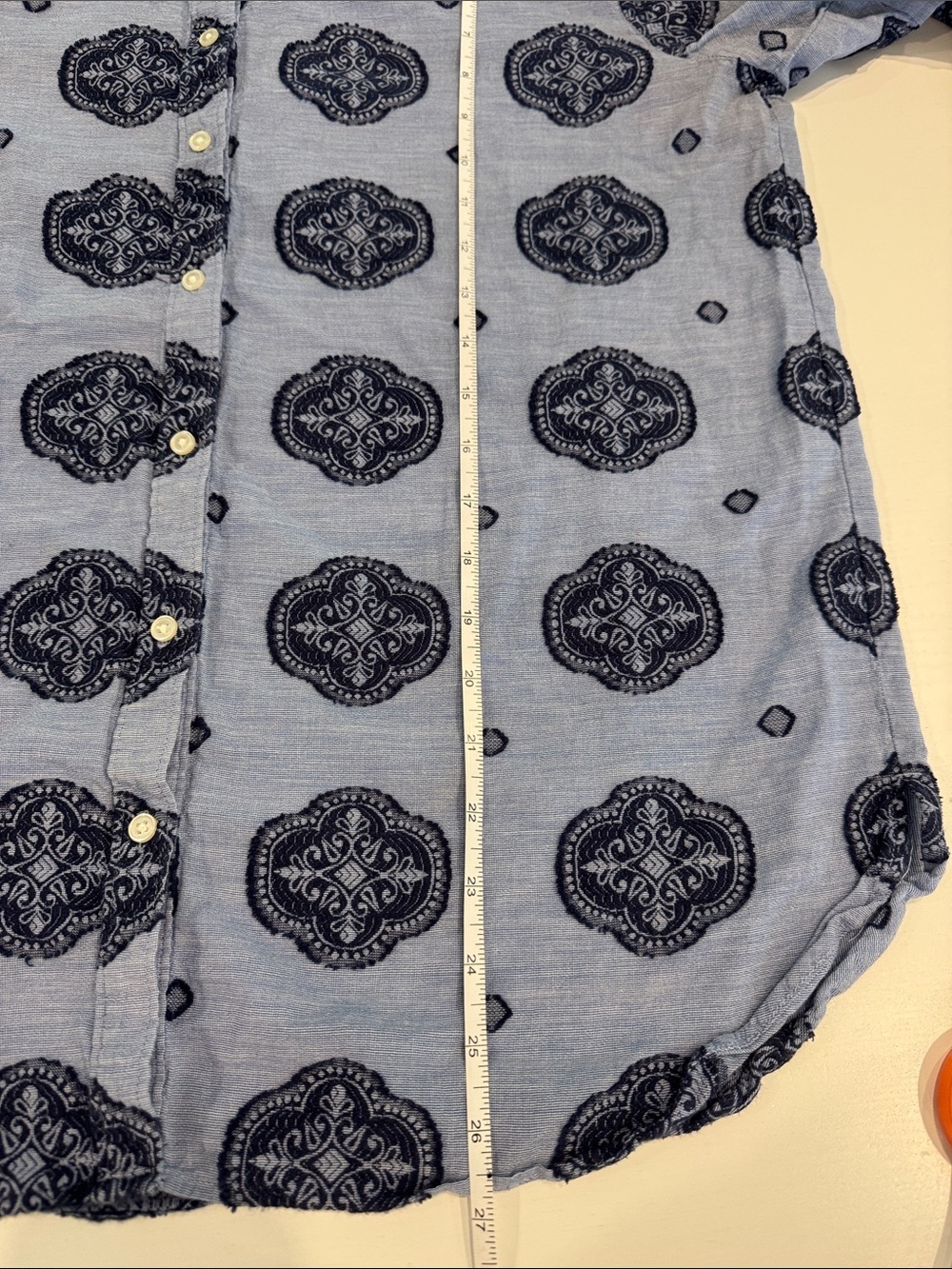 Loft Cotton Button Down Shirt Size M - Picture 7 of 7